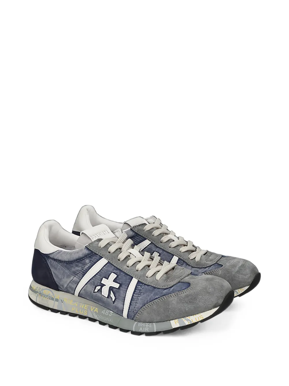 Premiata Lucy 8403 logo-patch sneakers Blauw
