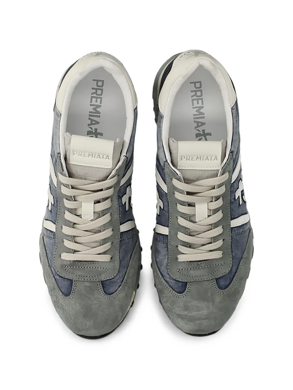 Premiata Lucy 8403 logo-patch sneakers Blauw