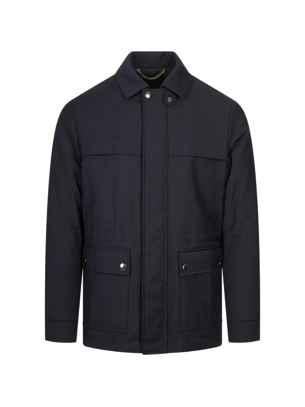 Canali concealed-fastening jacket | Blue | Image 1