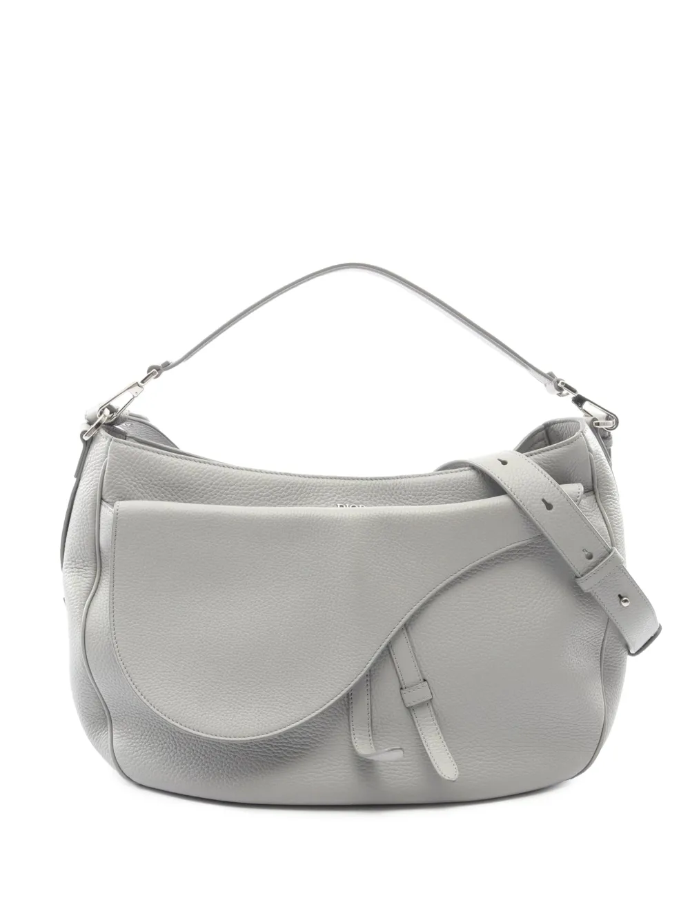 Christian Dior Pre-Owned Borsa a tracolla Soft Saddle in pelle di vitello pieno fiore 2019 - Blu