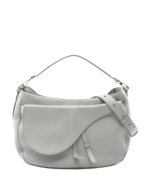 Christian Dior Pre-Owned bolso satchel Saddle de piel de becerro suave granulada 2019
