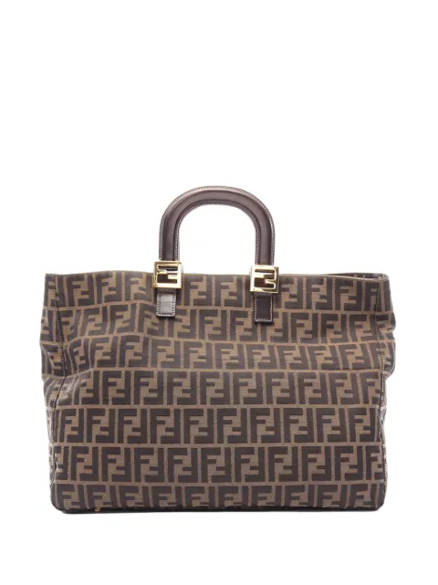 Fendi Pre-Owned 20th Century Large Zucca Canvas Twins tote bag