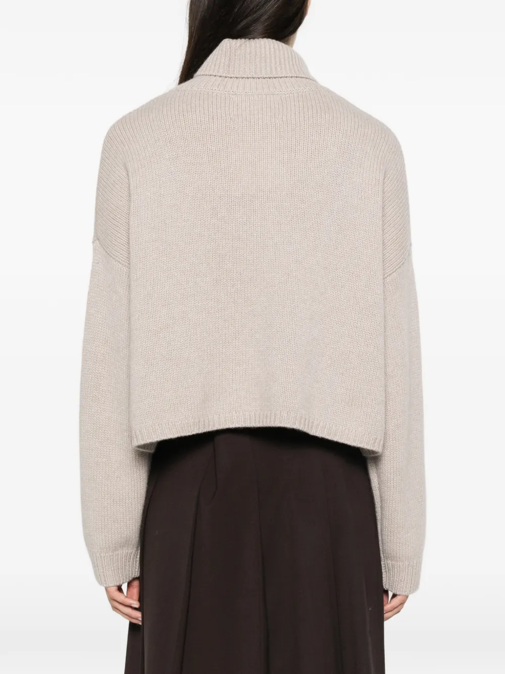 Lisa Yang Zerlina roll-neck sweater Beige