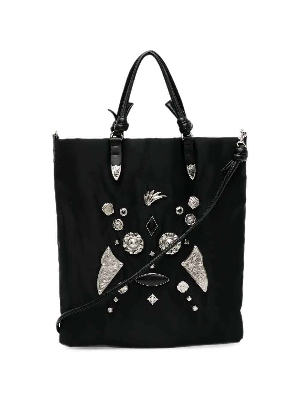 Toga Borsa a spalla con borchie - Nero
