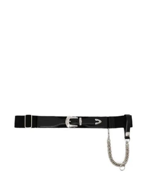 Toga leather chain belt