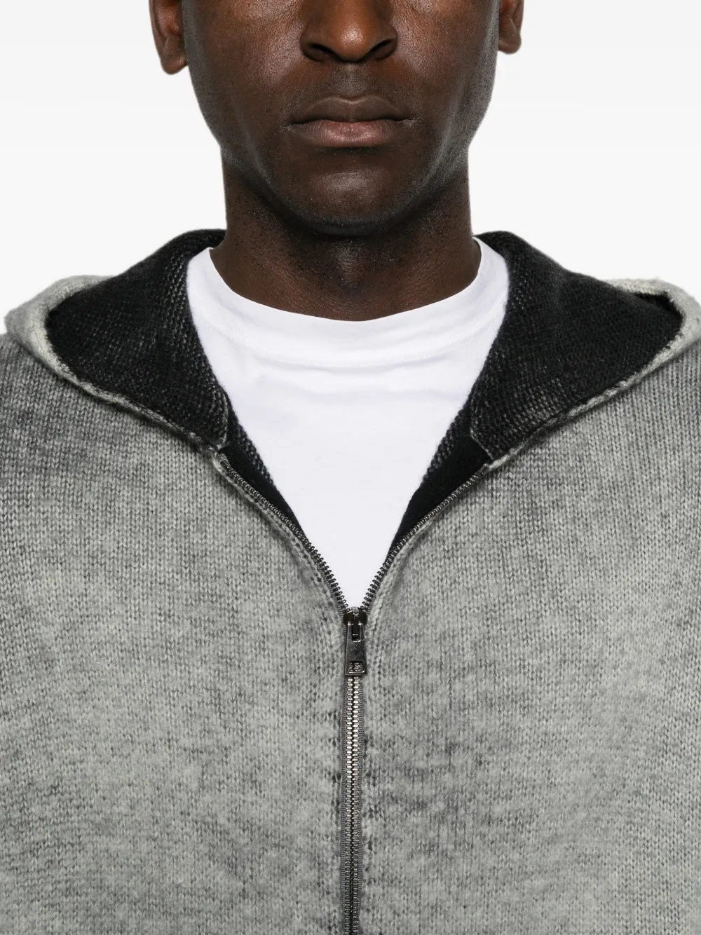 Avant Toi zip-up sweater Grijs