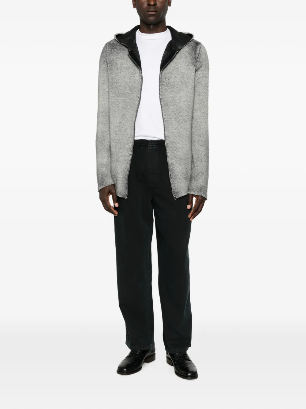 Avant Toi zip-up sweater Grijs