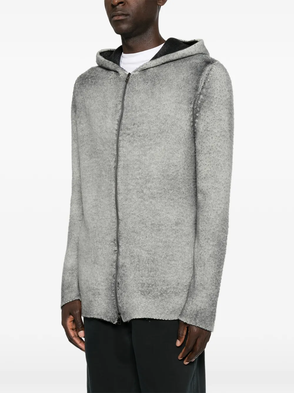 Avant Toi zip-up sweater Grijs
