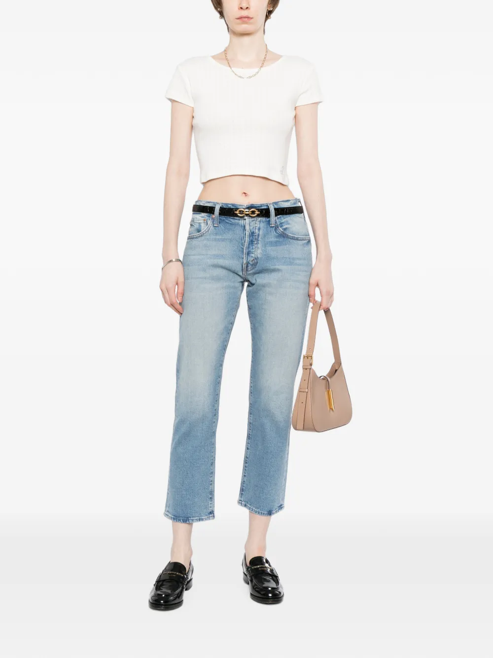 MOTHER Lil' Hiker Hover jeans Blauw
