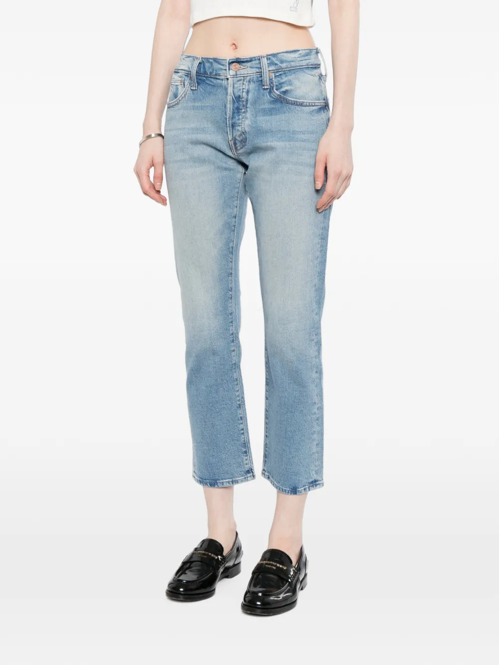 MOTHER Lil' Hiker Hover jeans Blauw