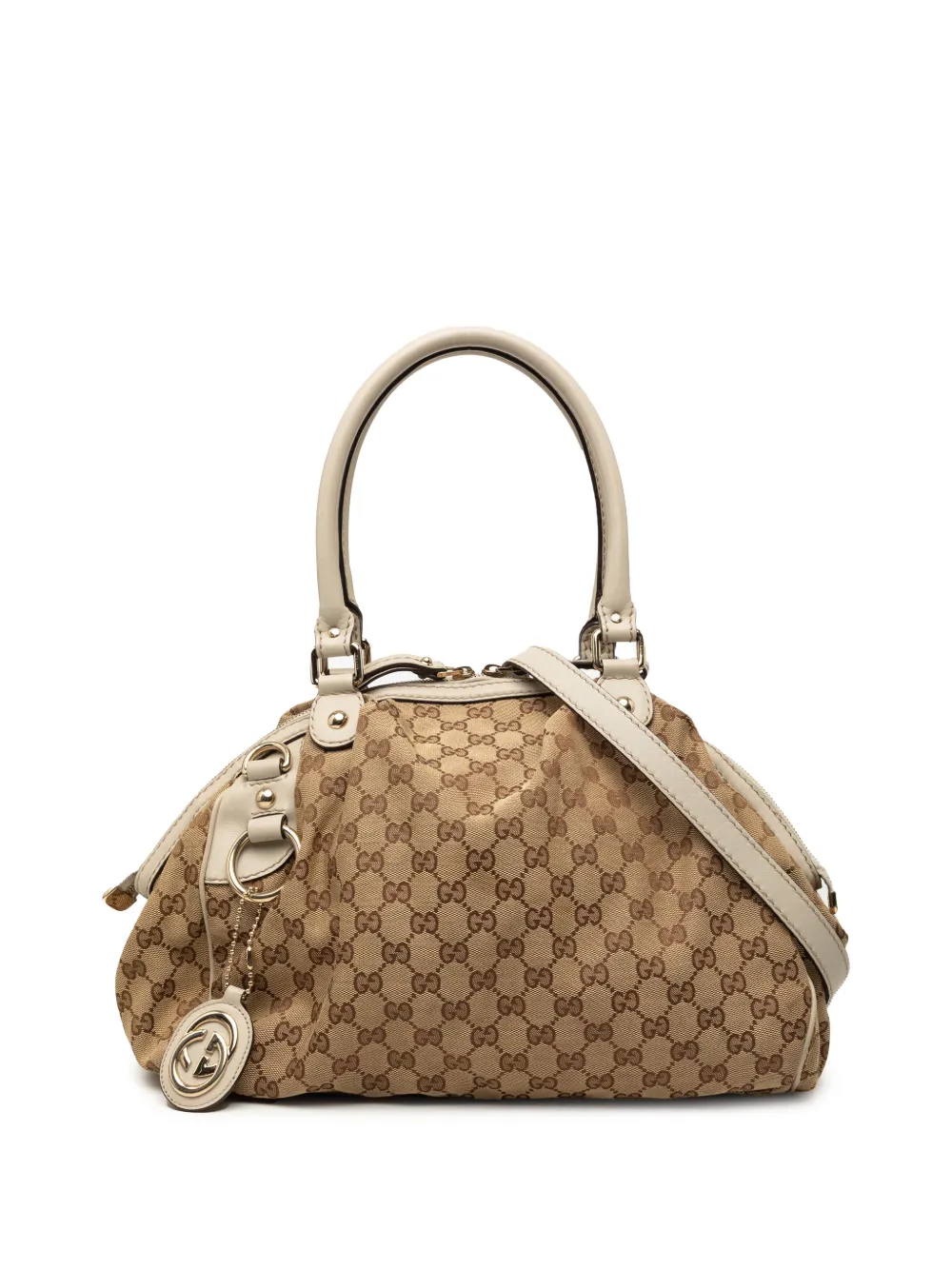 Gucci Pre-Owned 2000-2015 GG Canvas Sukey satchel - Nude