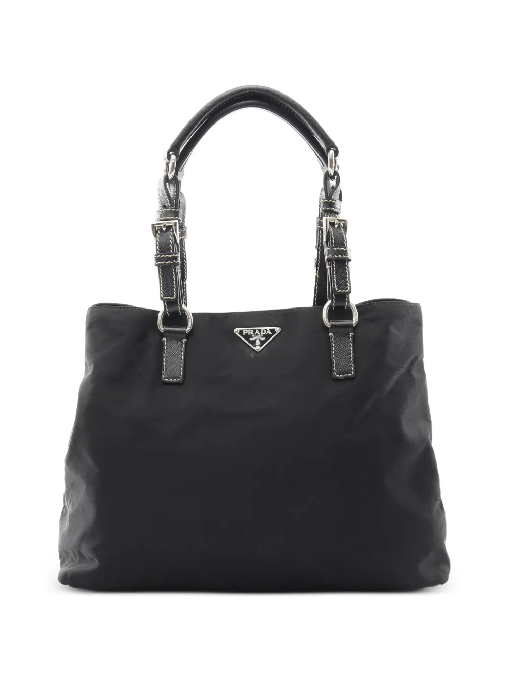 Prada Pre-Owned Borsa tote con fibbia anni 2000 - Nero
