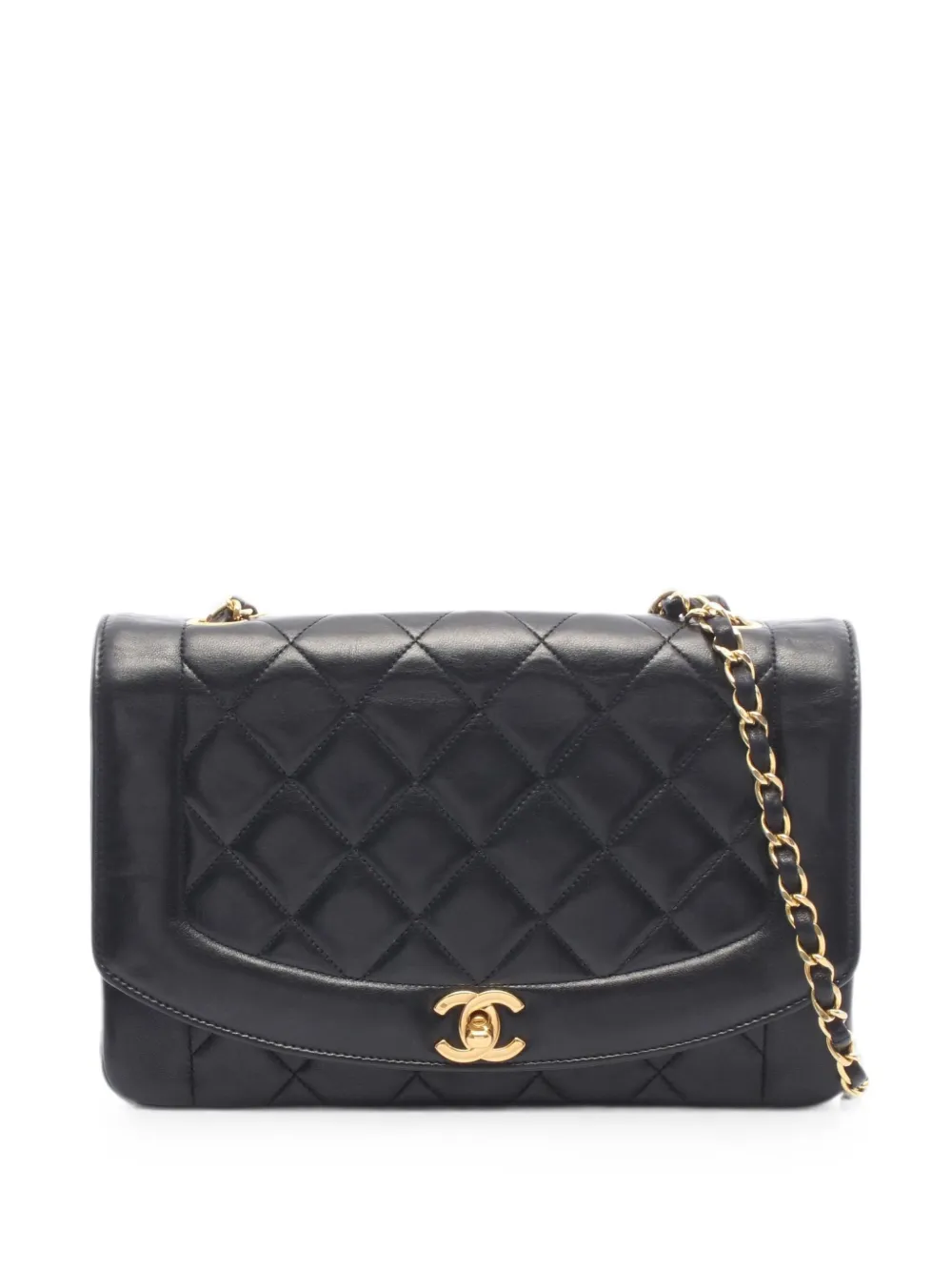 CHANEL Pre-Owned 1996-1997 Diana flap shoulder bag - Black