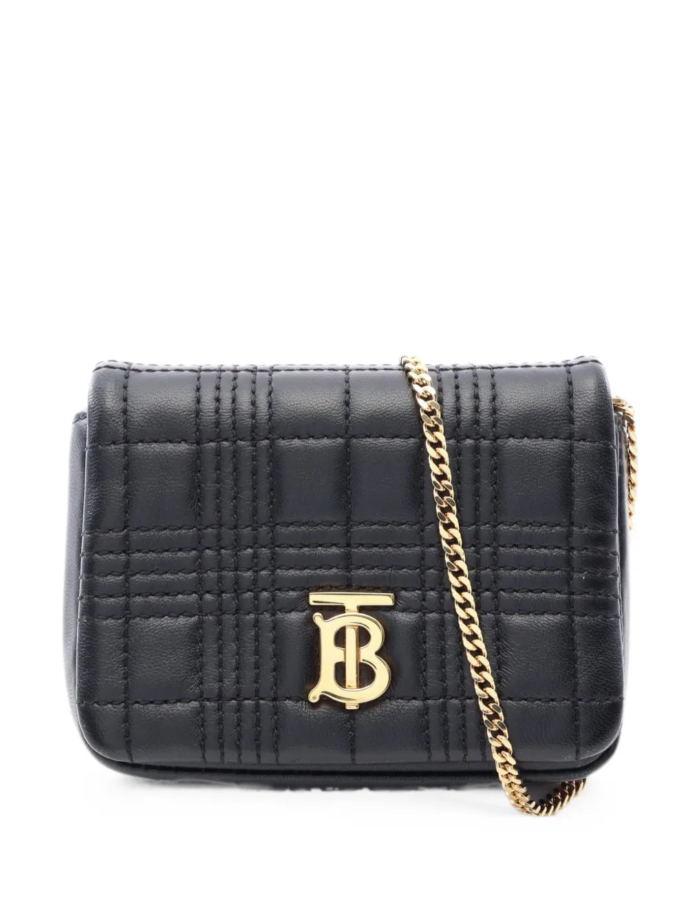 Burberry Pre-Owned 2010s quilted chain shoulder bag - Nero