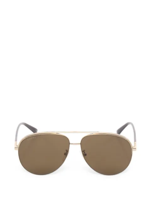 Gucci Pre-Owned 2020s pilot sunglasses