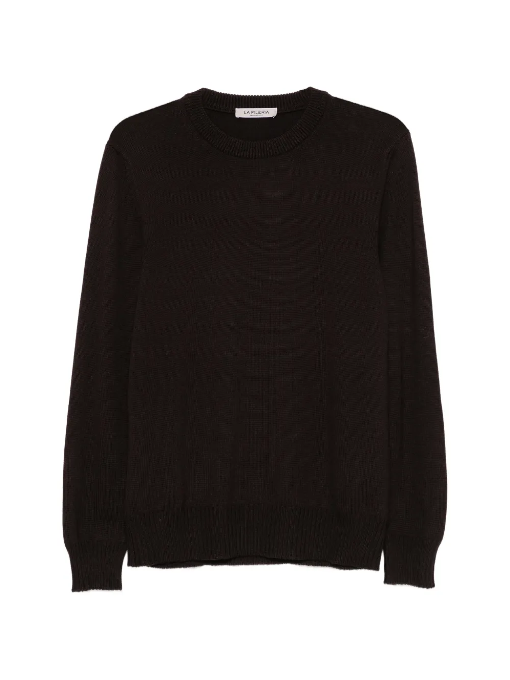 Fileria ribbed-trim sweater - Braun