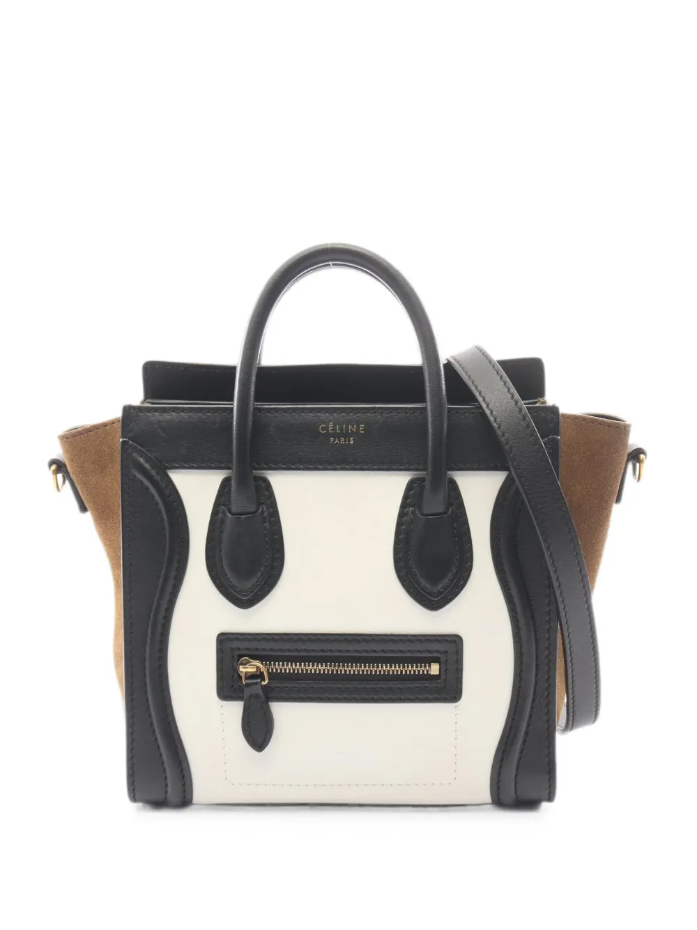 Celine Pre-Owned 2000s nano Luggage two-way tote bag - Black