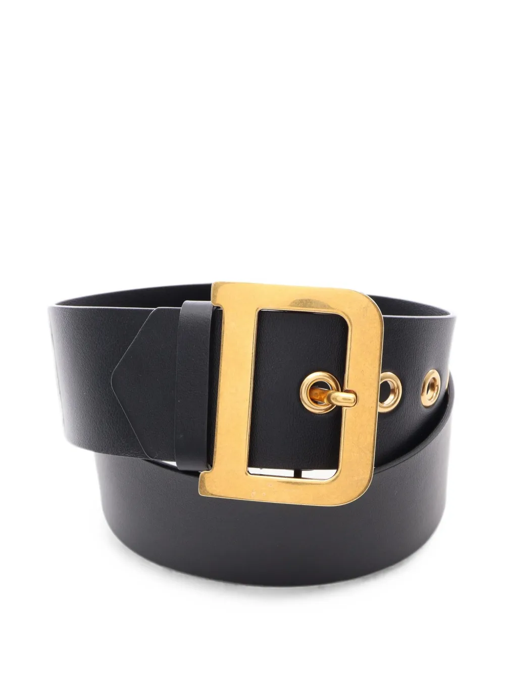 Christian Dior Pre-Owned 2010s D-buckle belt - Schwarz