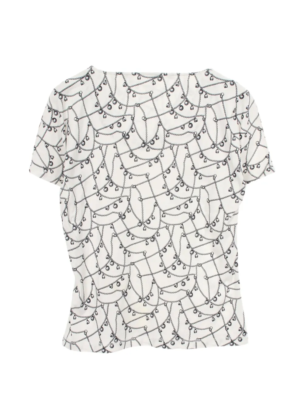 Pre-owned Hermes 2010s All-over-pattern T-shirt In White