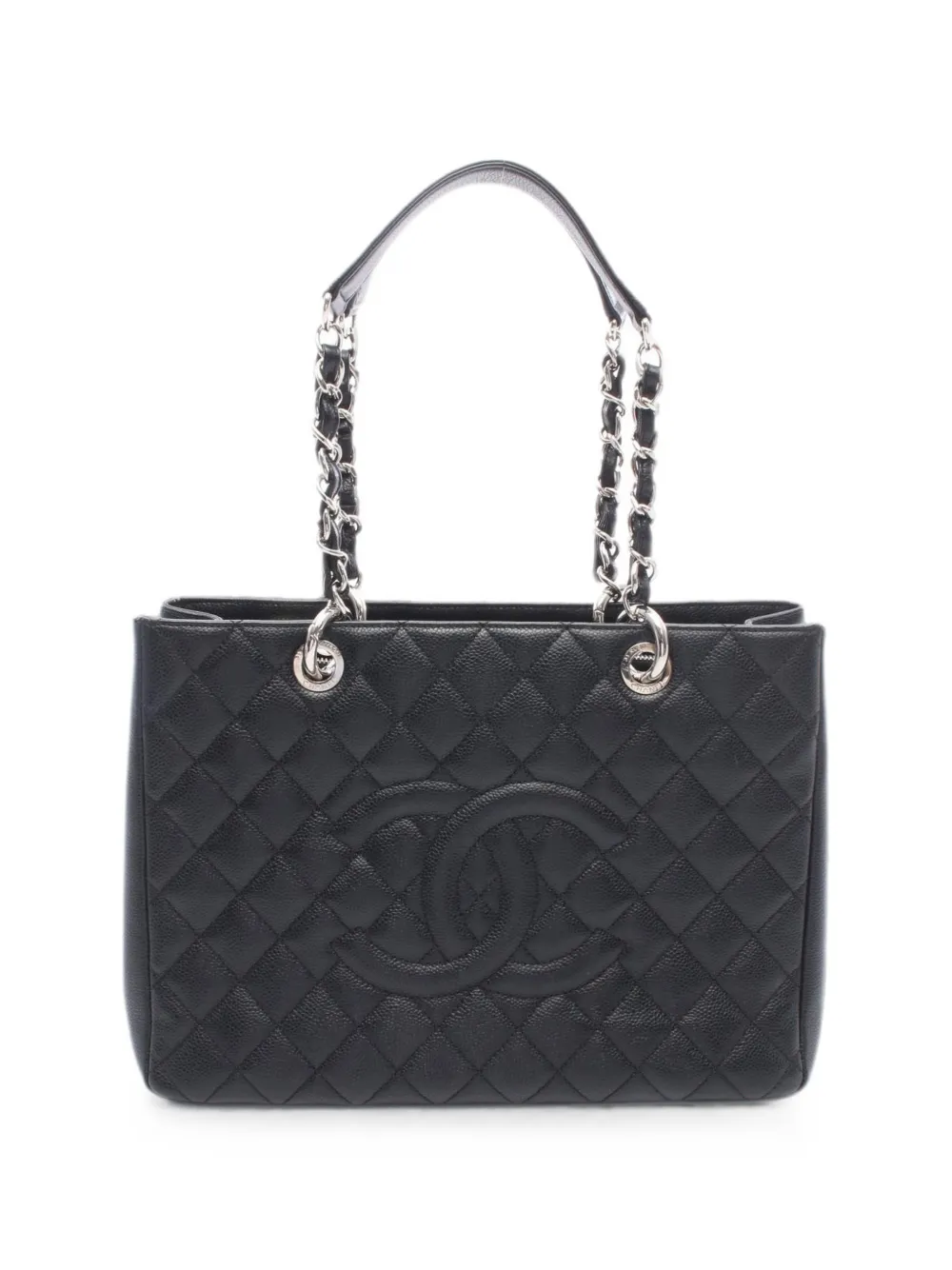 CHANEL Pre-Owned 2012 matelassé tote bag - Black