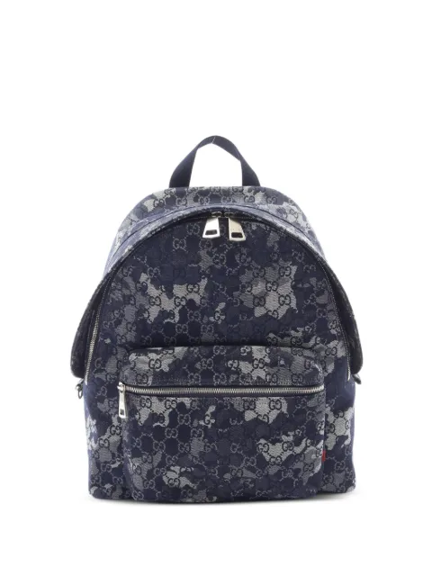 Gucci Pre-Owned mochila vaquera con motivo GG 2010