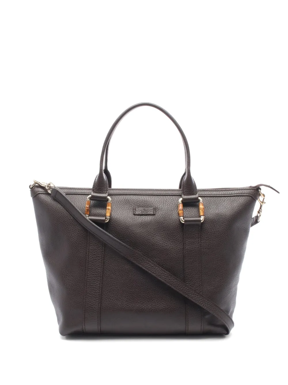 Gucci Pre-Owned 2000s Bamboo calf leather tote bag - Marrone