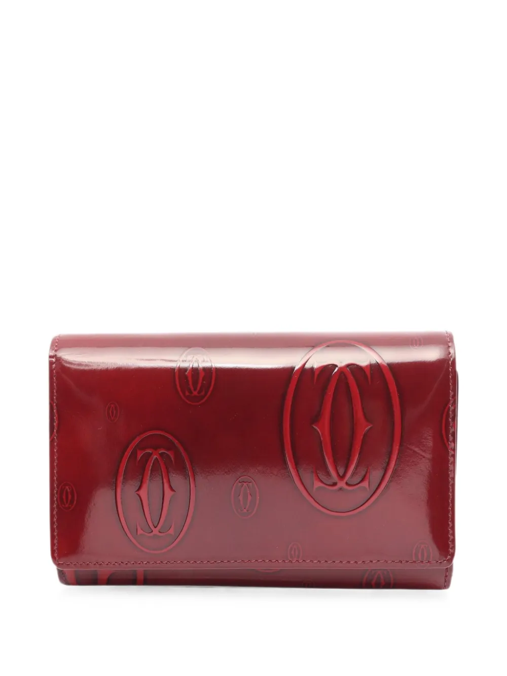 Cartier 2010s Happy Birthday leather wallet - Rosso