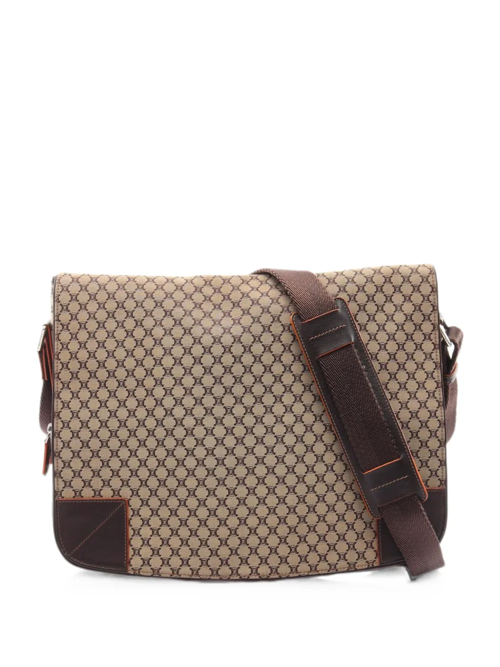 Pre-owned Celine 2010s Macadam Shoulder Bag In Neutrals