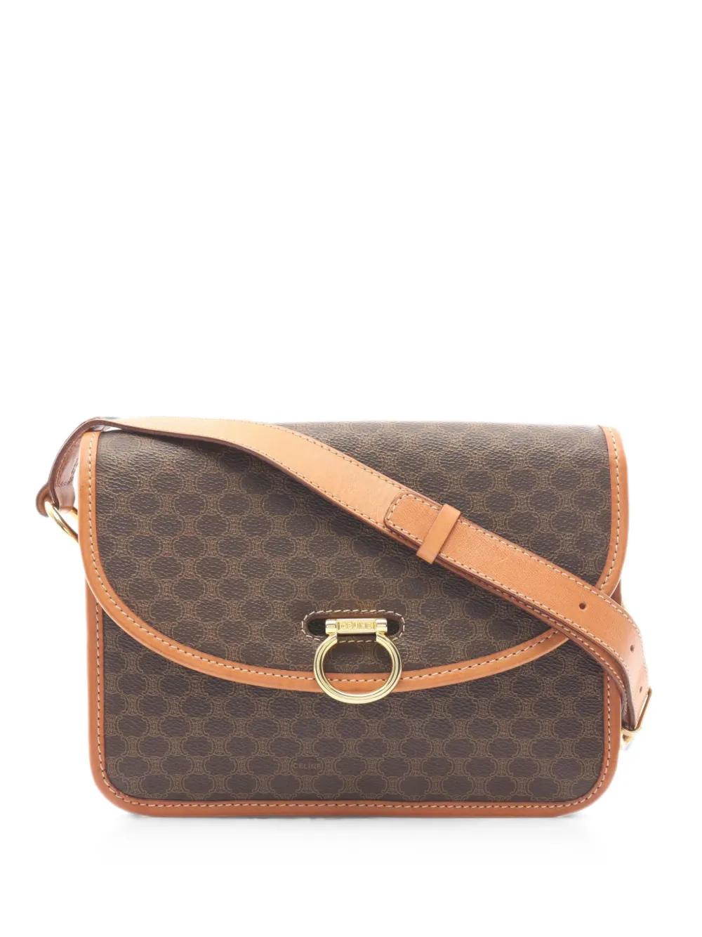 Celine Pre-Owned 2000s Macadam shoulder bag - Brown