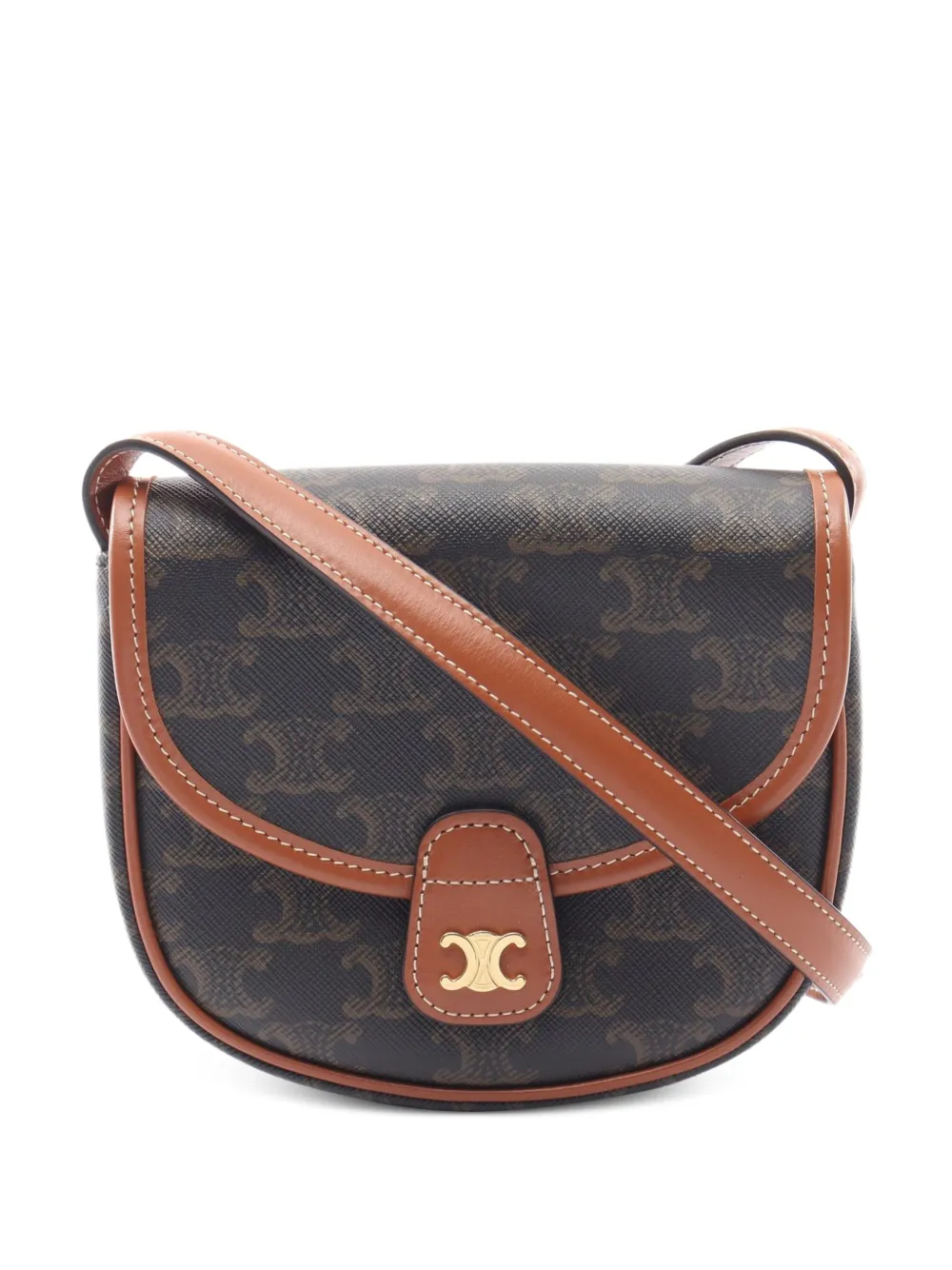 Celine Pre-Owned 2010s mini Triomphe Besace shoulder bag - Brown