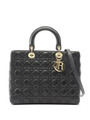 Christian Dior Pre-Owned 2010-2026 ラージ ラムスキン カナージュ