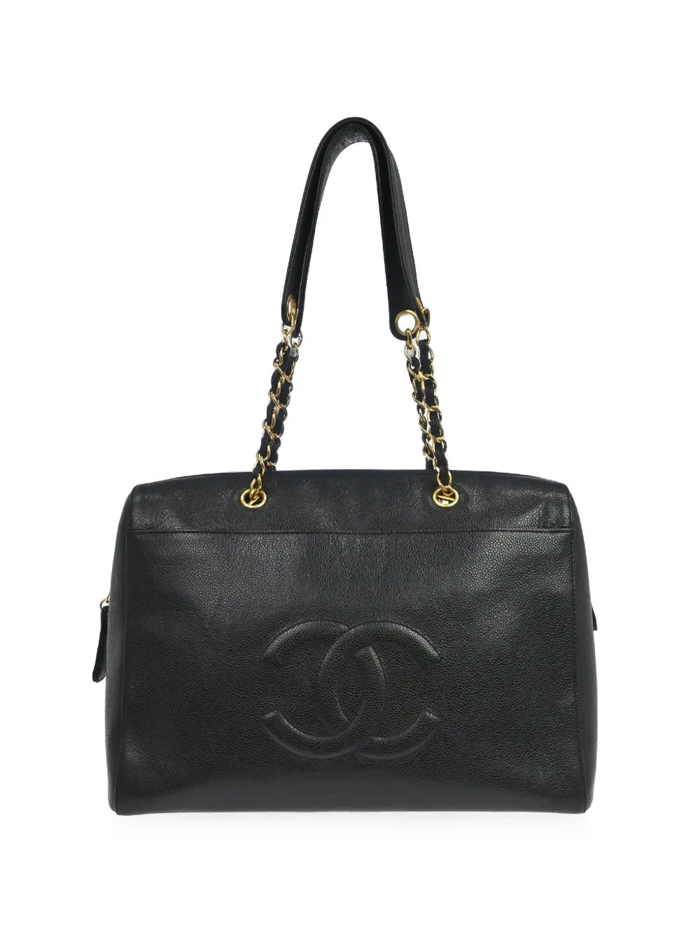 CHANEL Pre-Owned 1998 chain shoulder tote bag - Nero