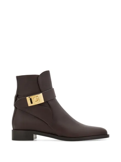 Ferragamo Hug buckle ankle boots