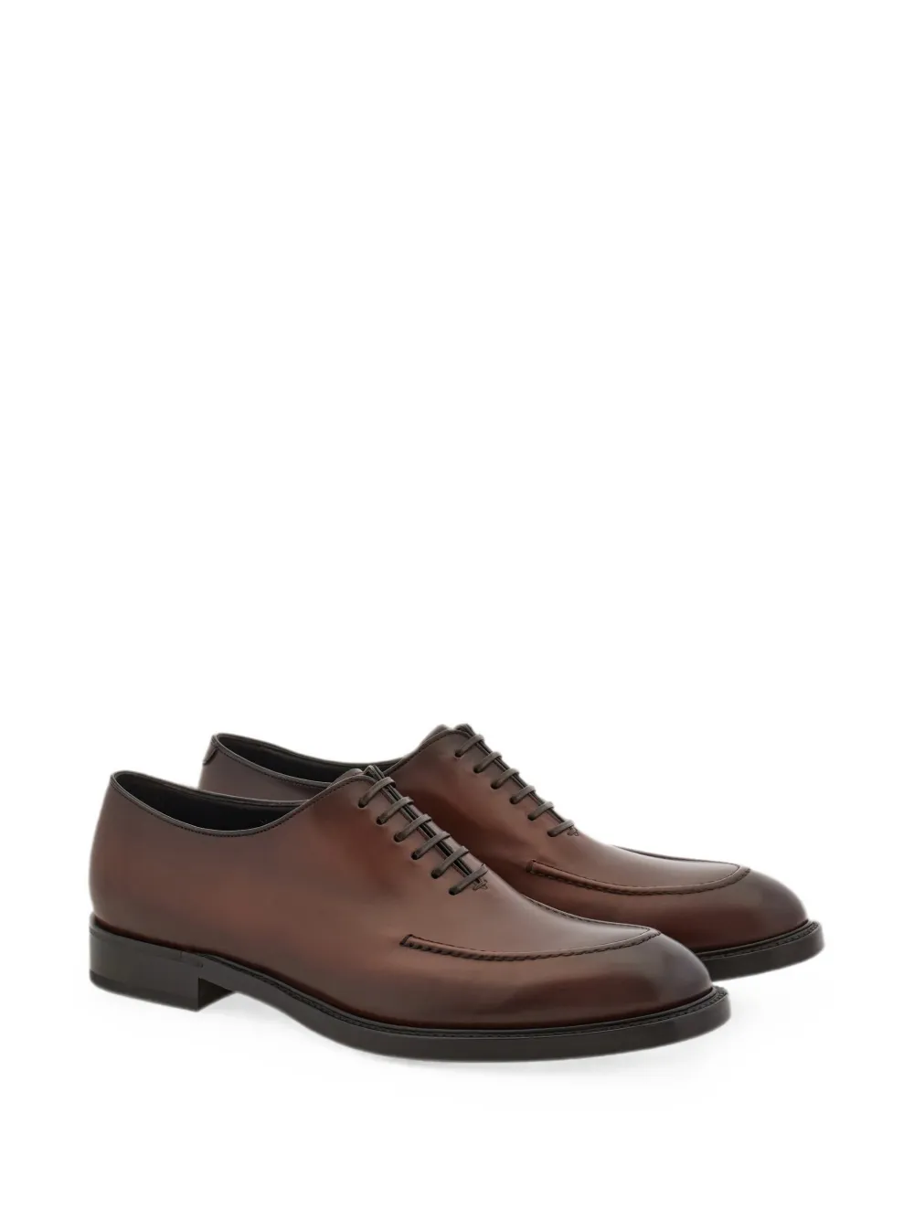 Ferragamo Oxford shoe with stitching detail Bruin