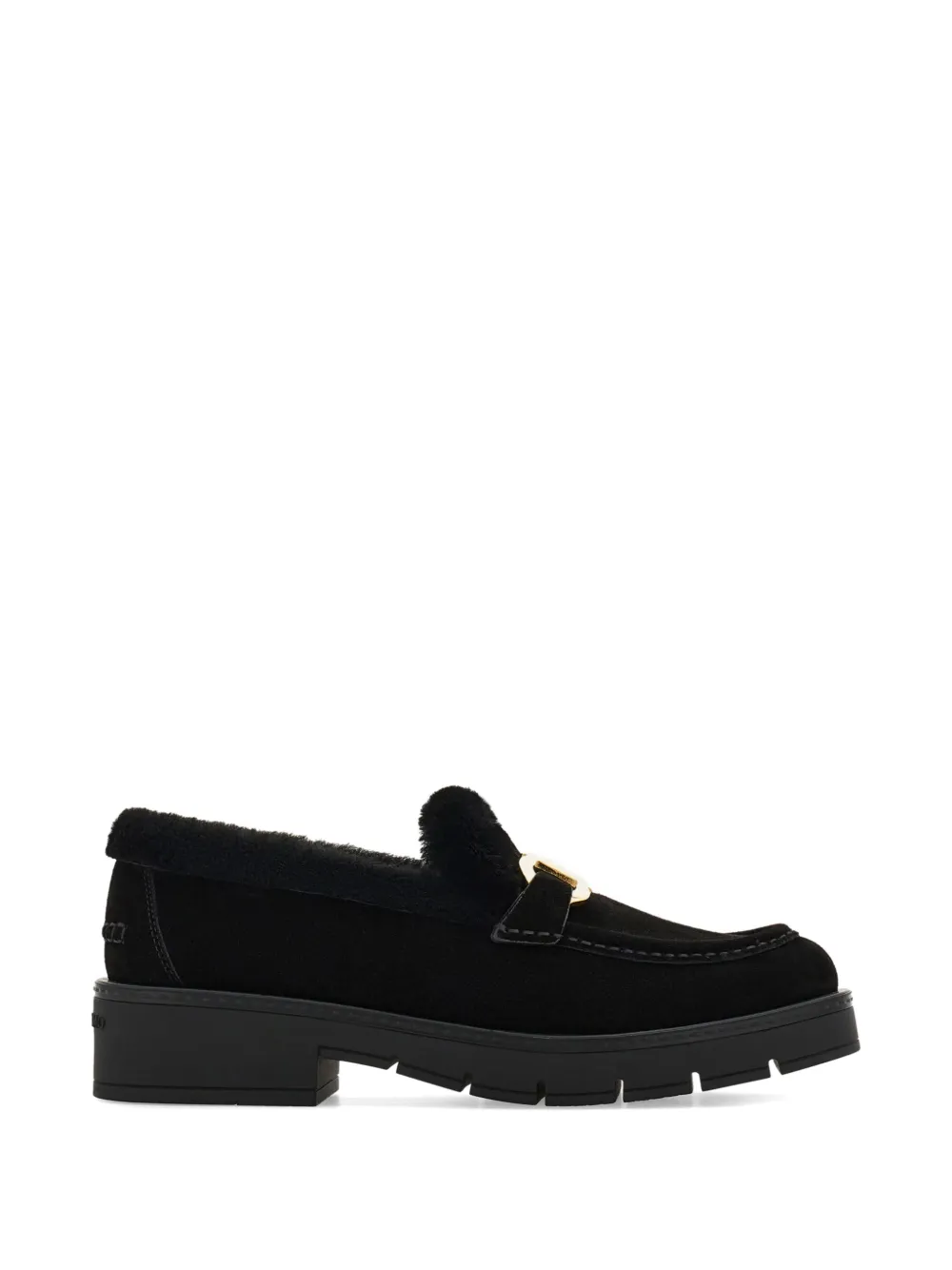 Ferragamo moccasin with Gancini ornament - Nero