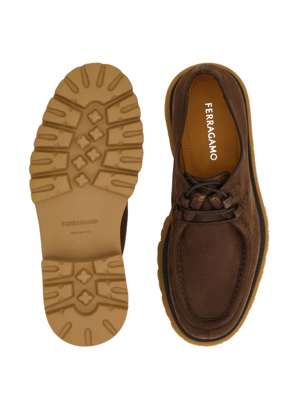 Ferragamo chunky lace-up shoes Bruin