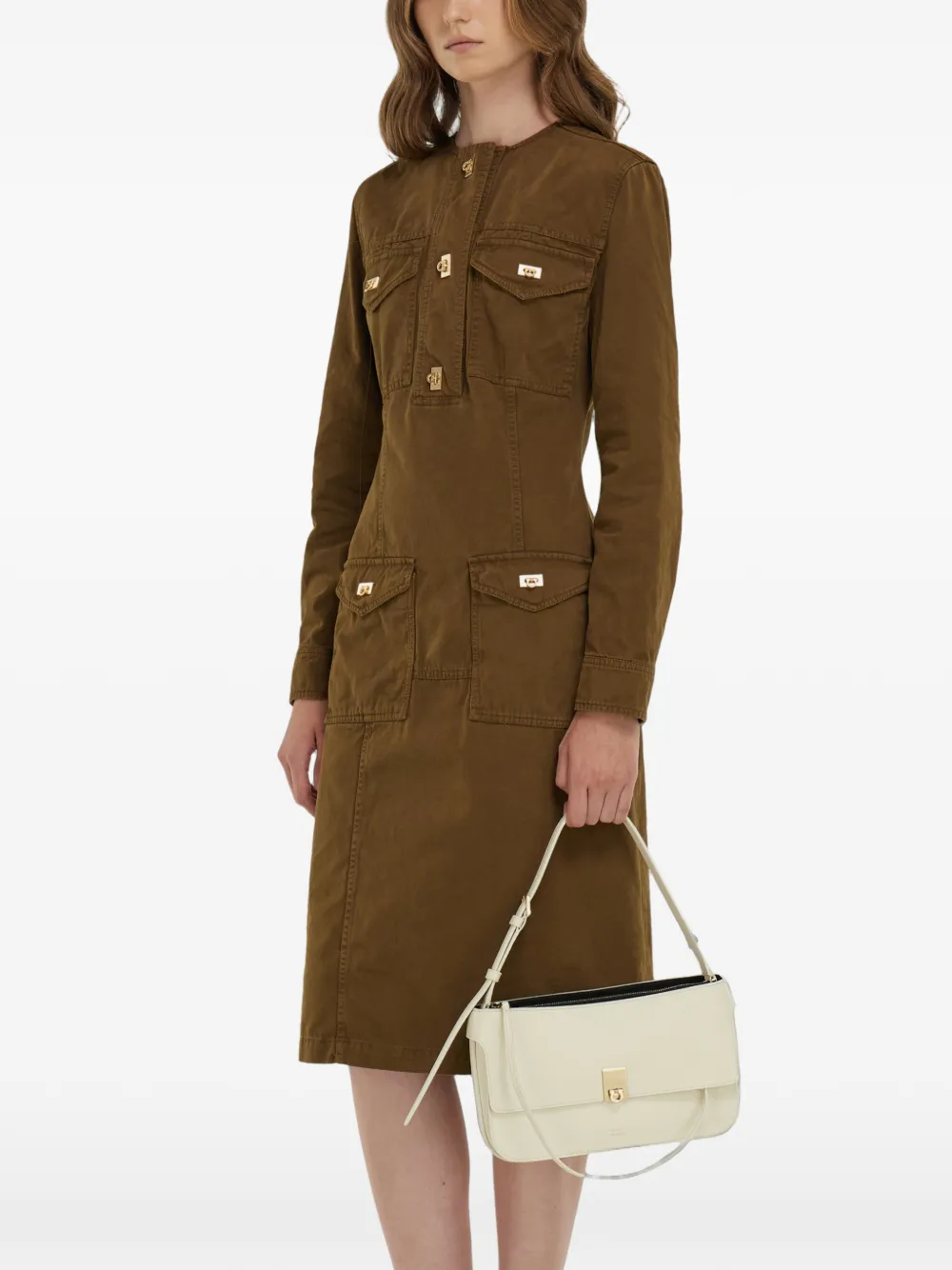Ferragamo Cara mini-tas Beige