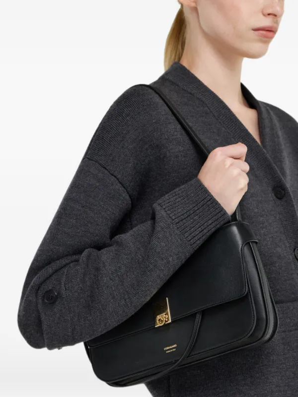 Ferragamo XS Cara Shoulder Bag | Black | FARFETCH