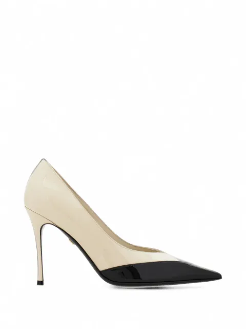 Ferragamo zapatos bicolor con tacón