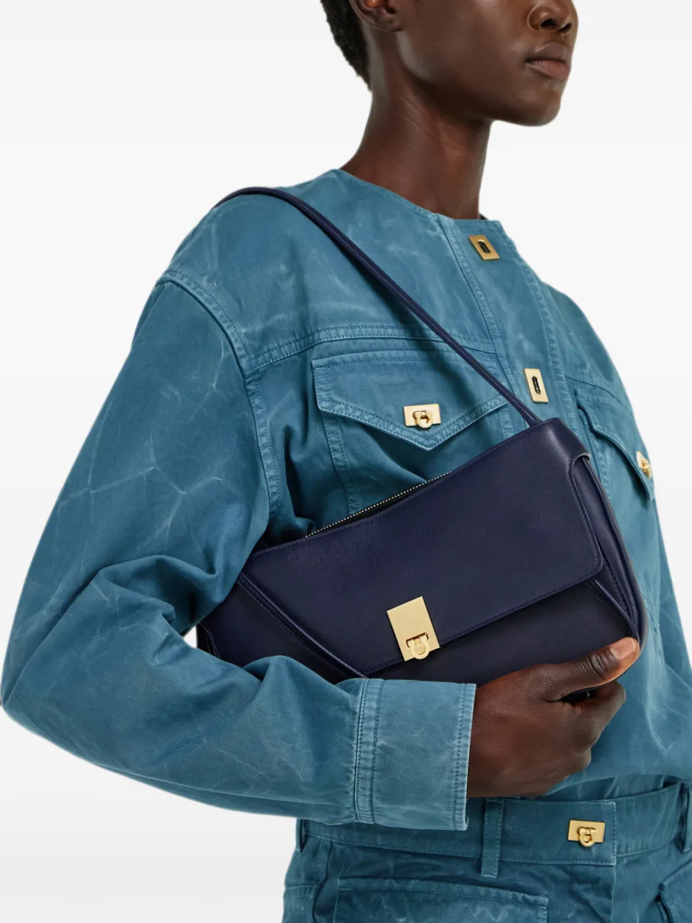Ferragamo XS Cara schoudertas Blauw