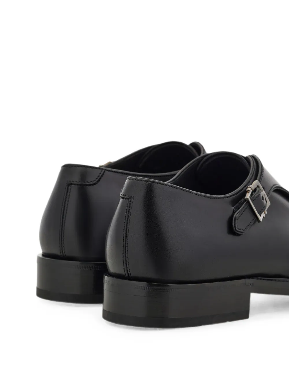 Ferragamo Double monkstrap shoes Zwart