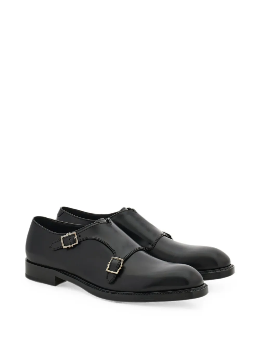 Ferragamo Double monkstrap shoes Zwart
