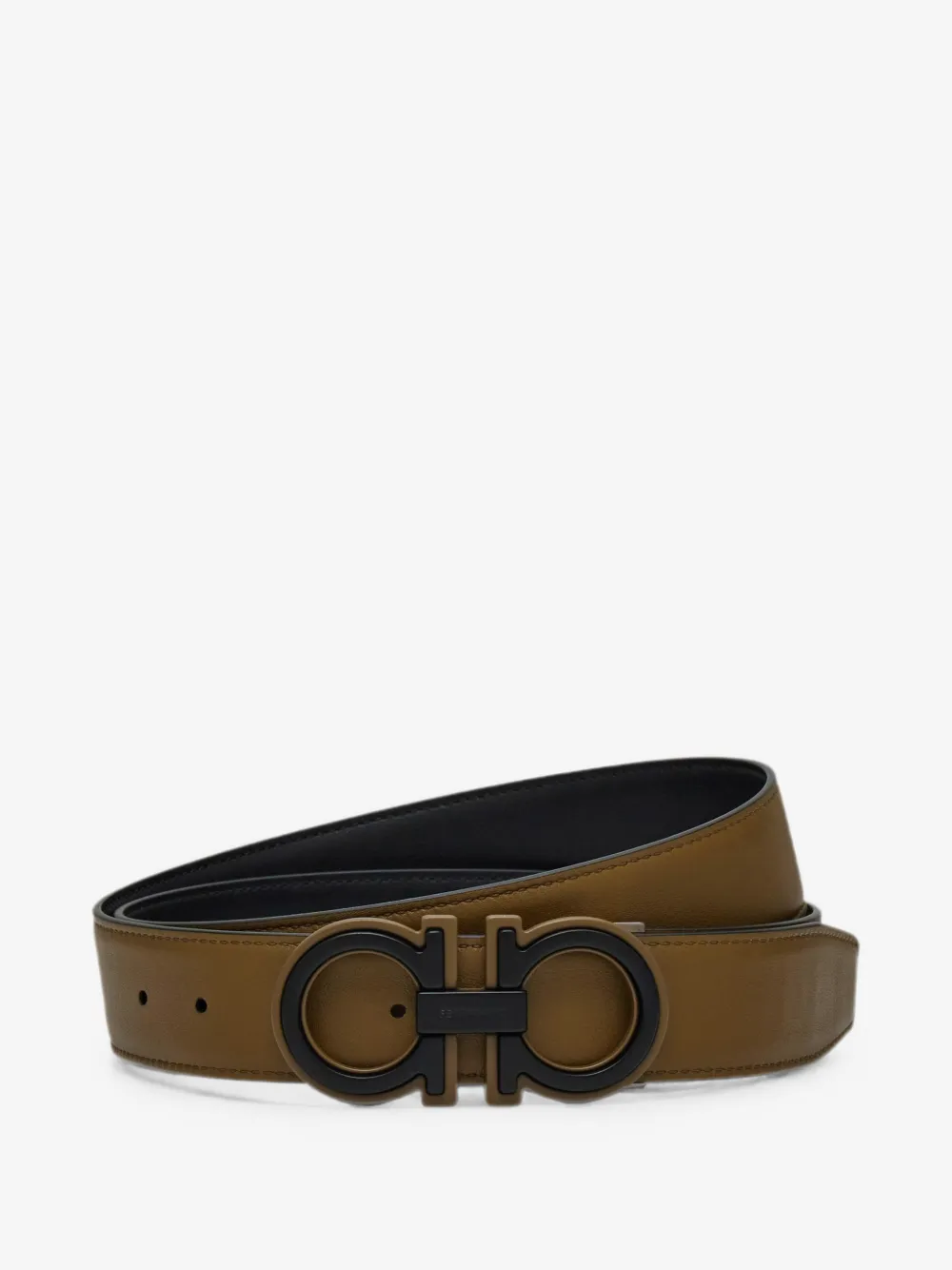 Reversible and adjustable Gancini belt — Image 3