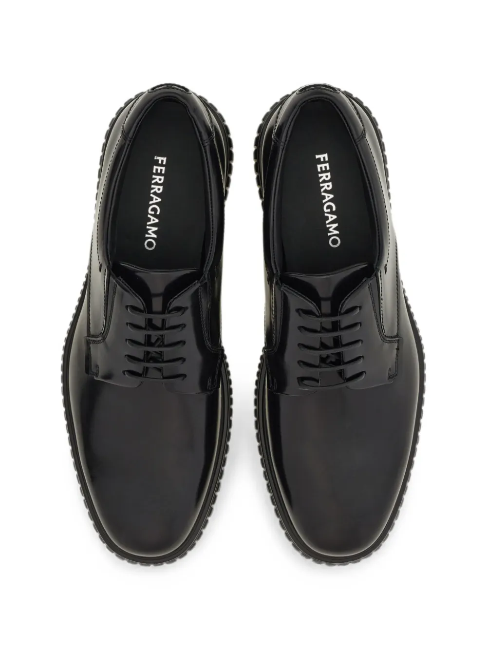 Ferragamo casual Derby shoes Zwart