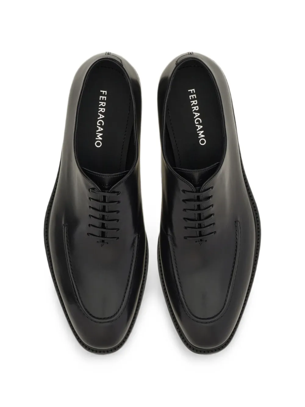 Ferragamo Oxford schoenen met stikseldetail Zwart