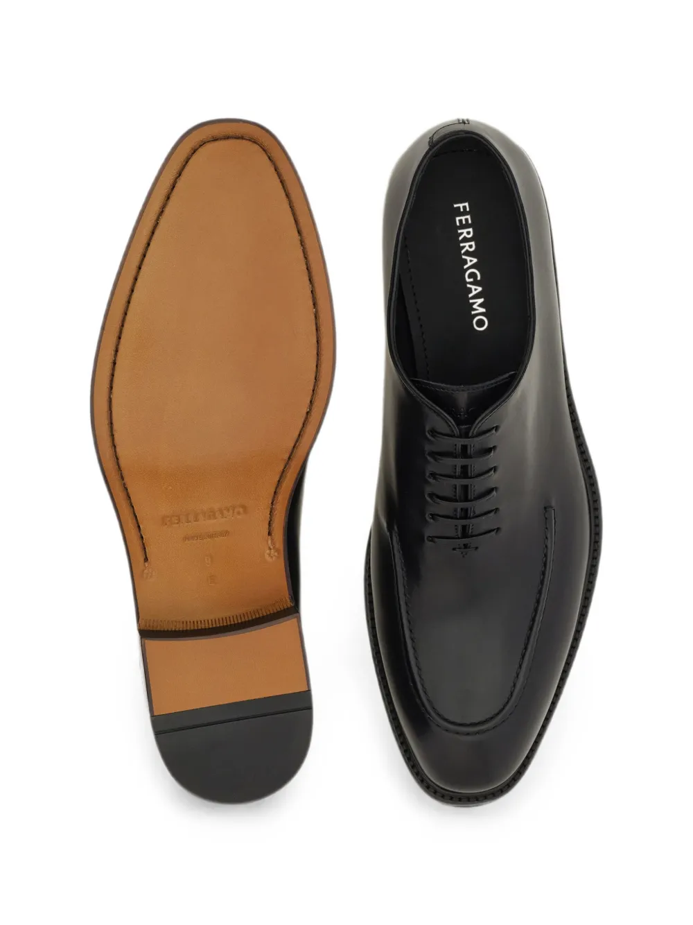Ferragamo Oxford schoenen met stikseldetail Zwart