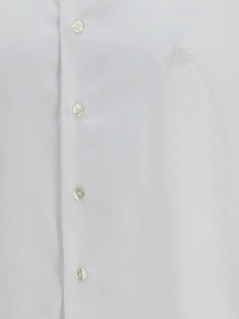 ETRO Roma overhemd met geborduurd logo Wit