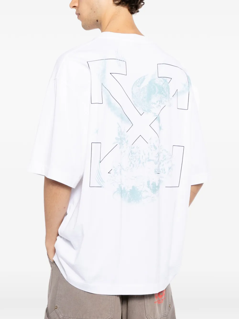 Off-White Motion Arrow Skate T-shirt Wit
