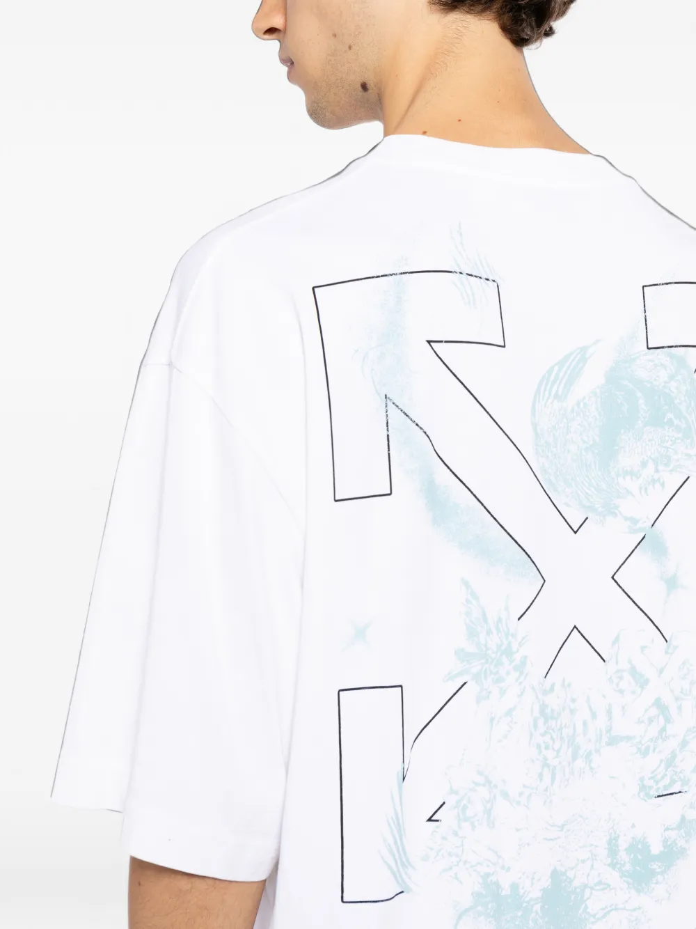 Off-White Motion Arrow Skate T-shirt Wit