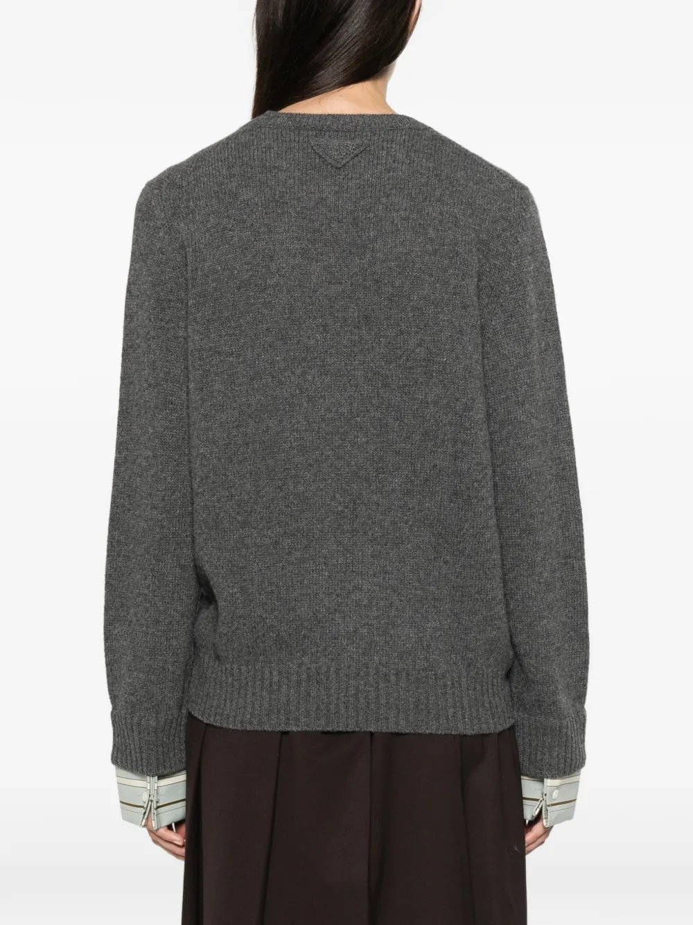 Prada Trui met ronde hals Grijs